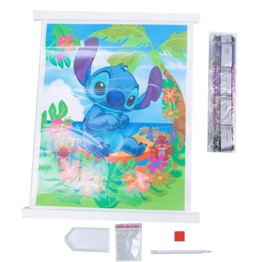 "Stitch" Crystal Art Scroll Kit 35x45cm