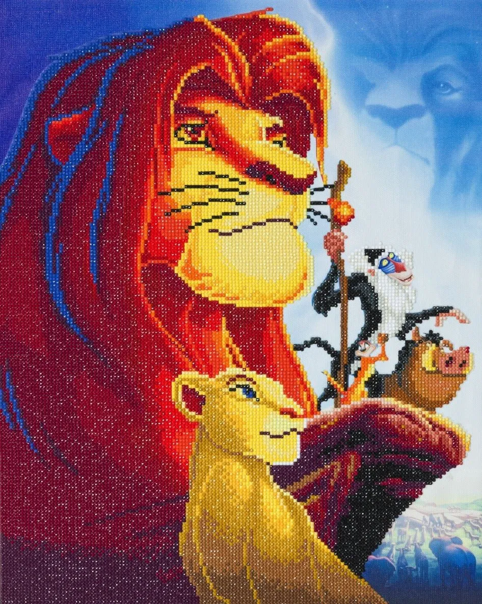 "The Lion King Medley" Crystal Art Kit 40x50cm