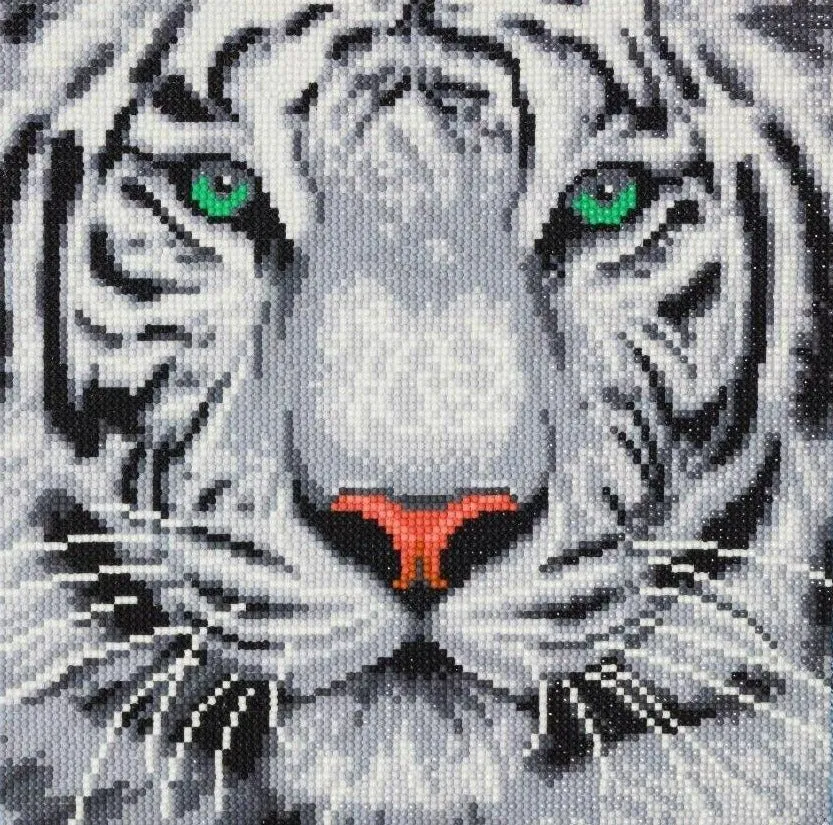 "White Tiger" Crystal Art Kit 30x30cm