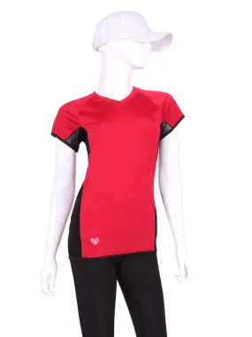 Red Vee Tee SL With Black Mesh