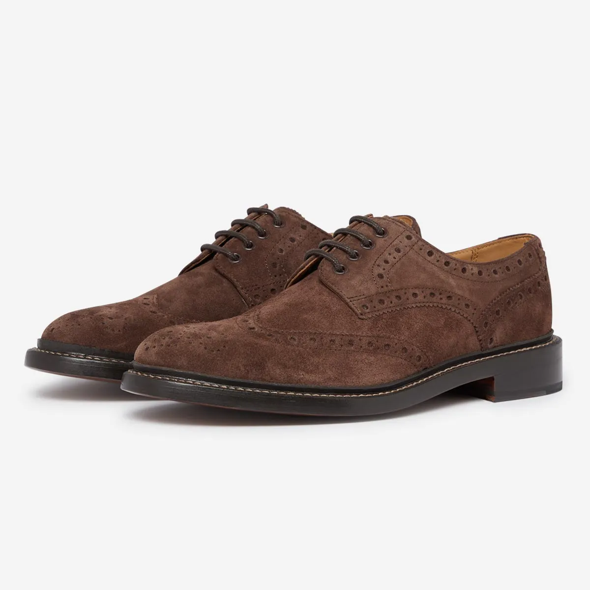 Saunders Chocolate Suede