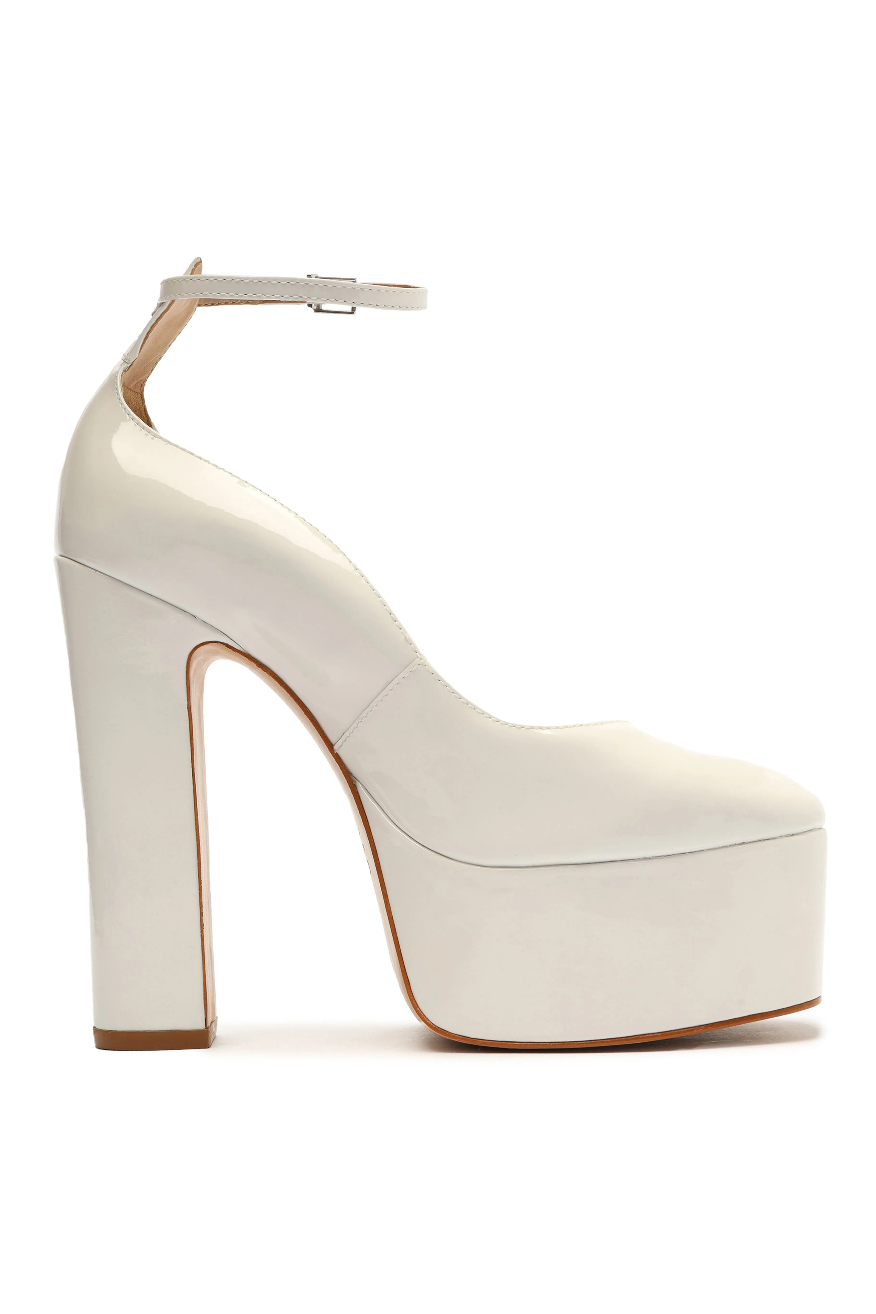 Schutz Renee White Heel