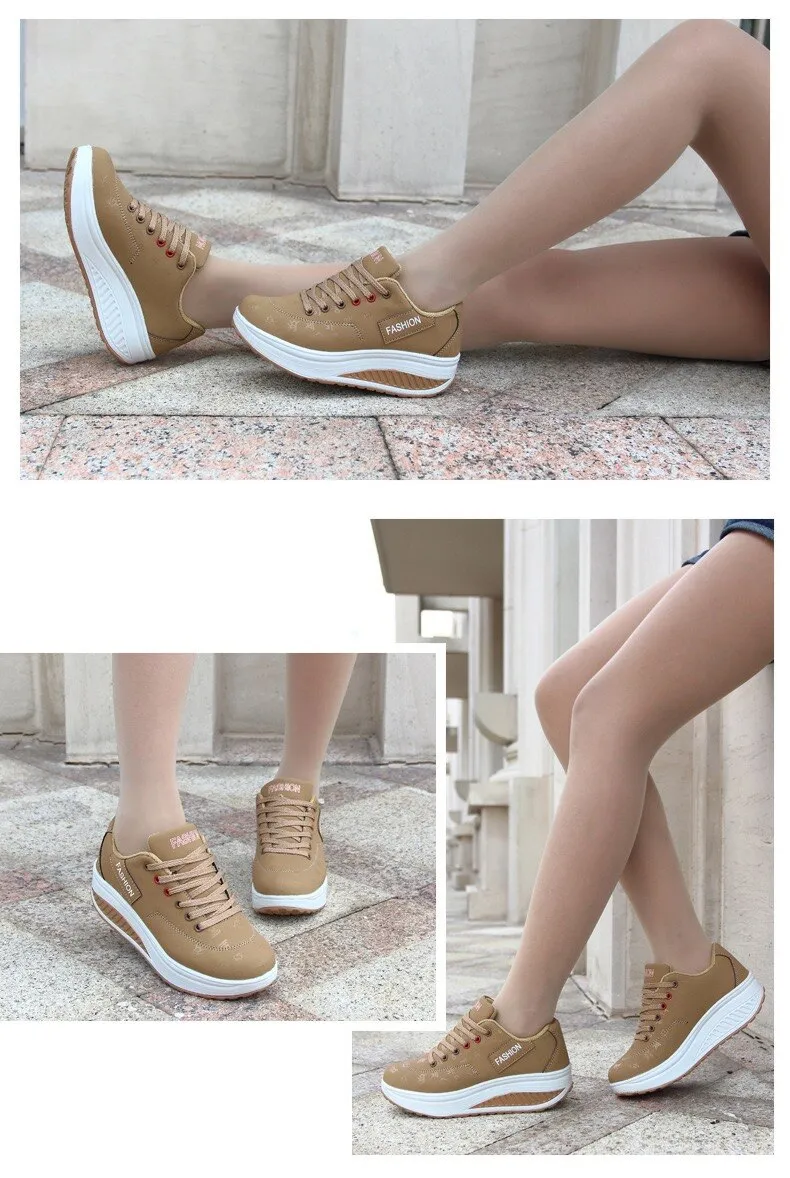 Shoes Women Mesh Flat Sneakers Platform Loafers Breathable Air Mesh Swing Wedges Breathable Flats