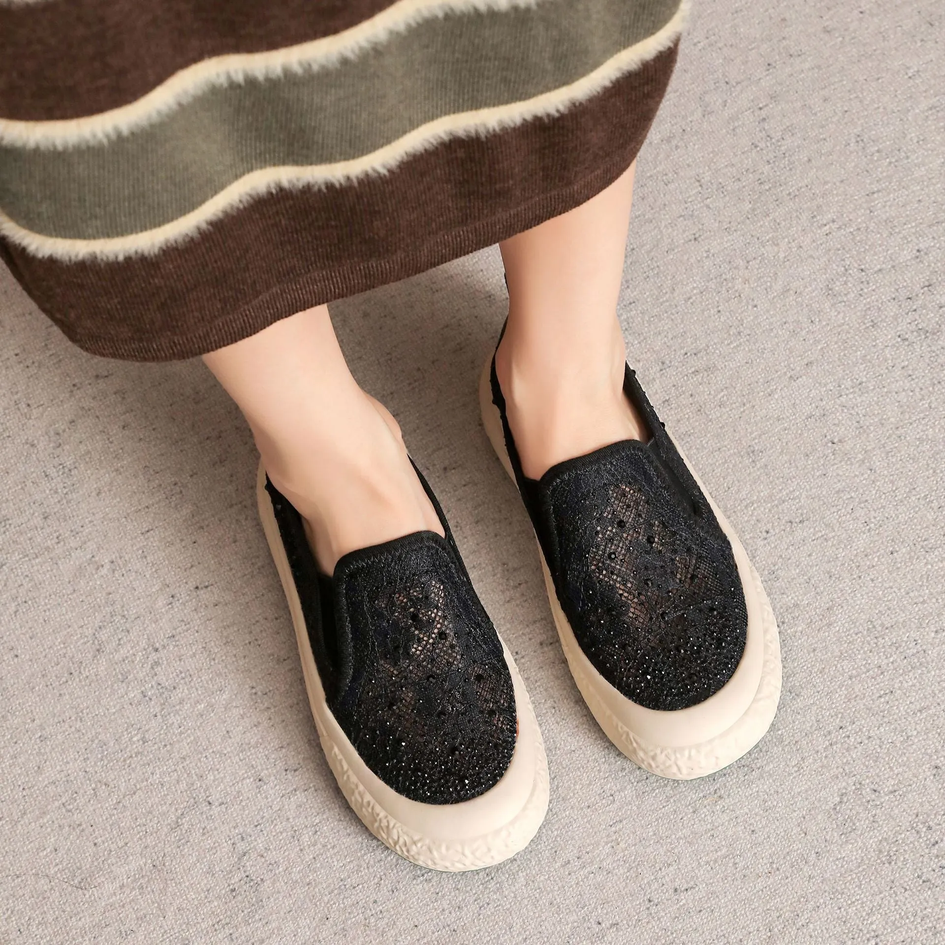 Women Summer Breathable Casual Flats Shoes