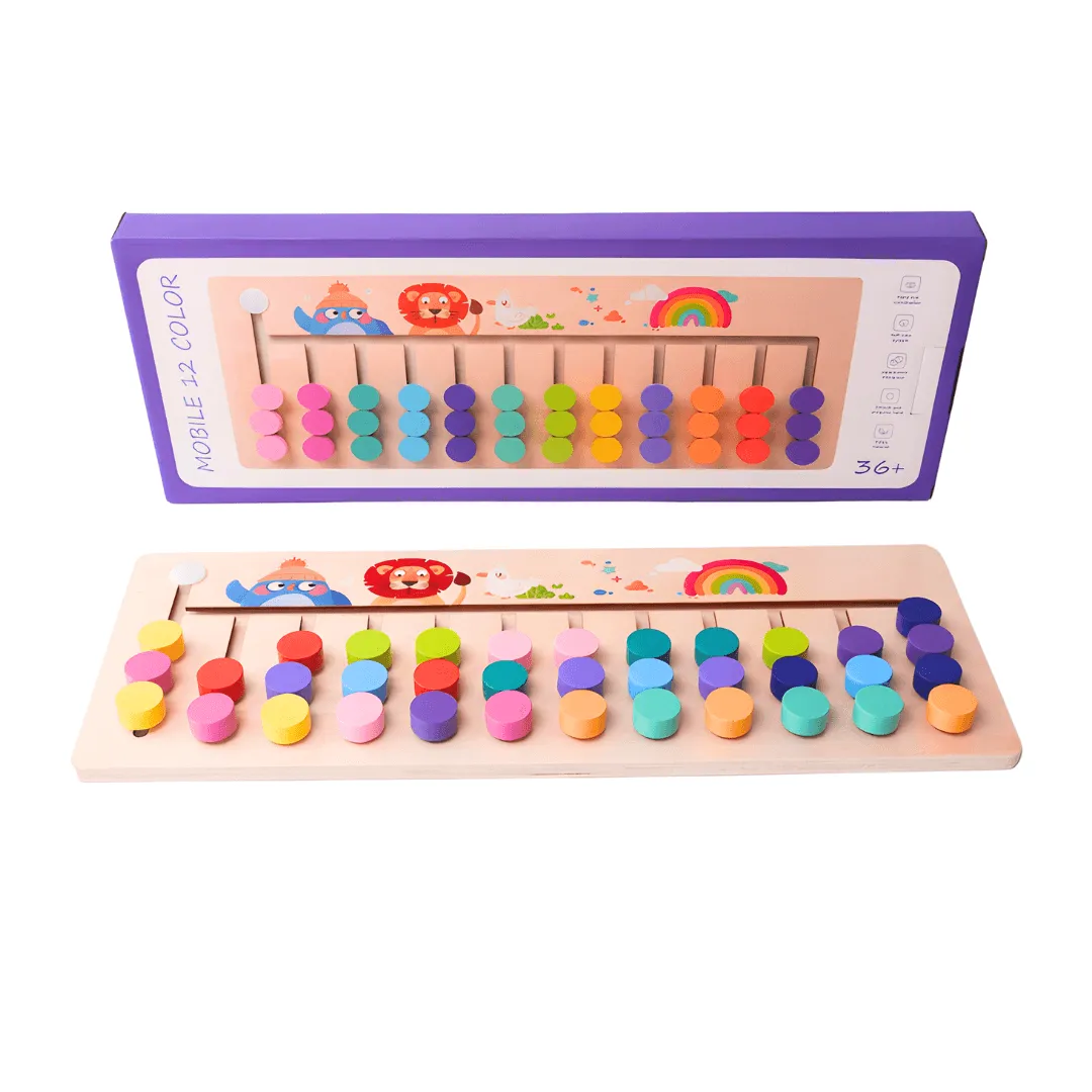 Wooden Mobile 12 Colour match Toy for kids Age 3 