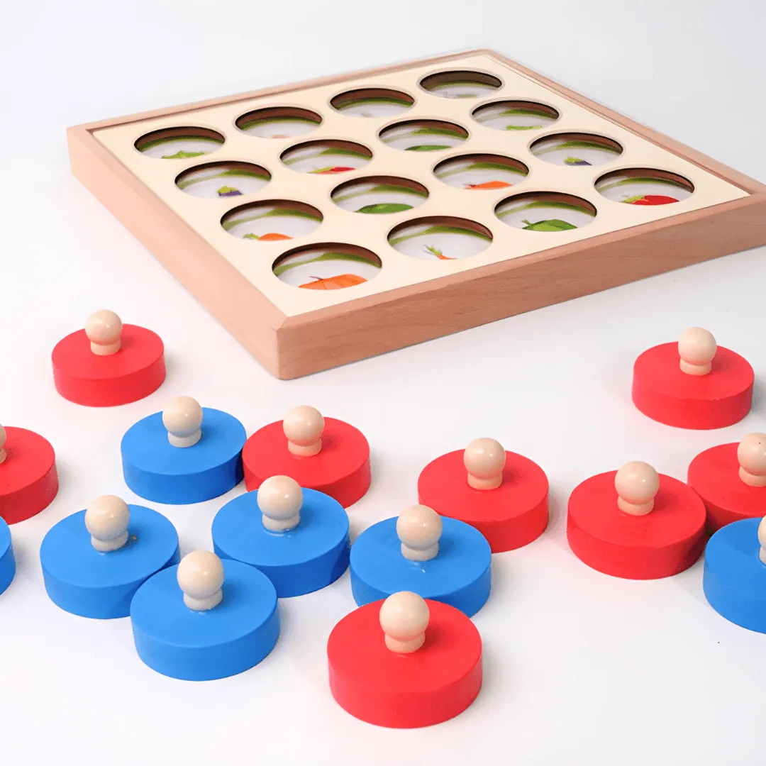 Wooden Multifunctional Memory Chess Game for Kids-1 Piece